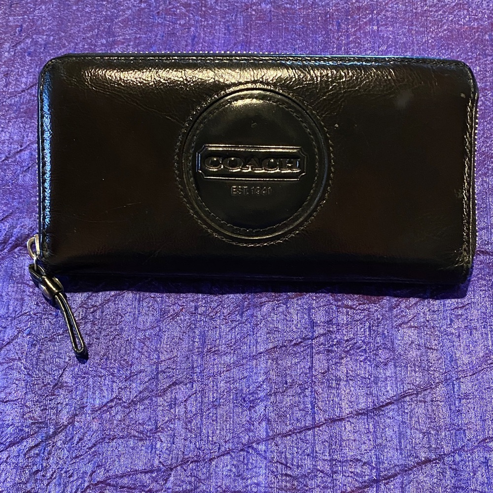 Coach Black Leather Wallet